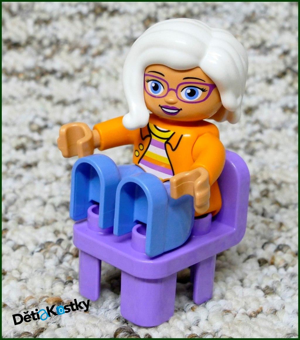Lego® Duplo® Židlička Fialová (Zaoblené Opěradlo)