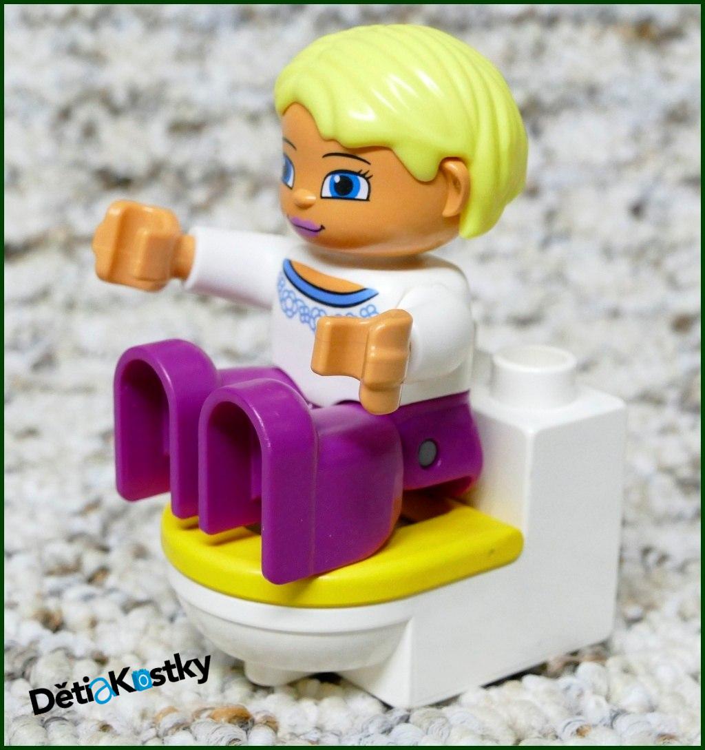 Lego® Duplo® Záchod Bílý (Žluté Prkénko)