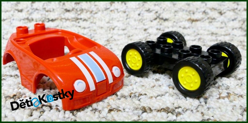 Lego® Duplo® Autíčko Malé Červené s Proužky