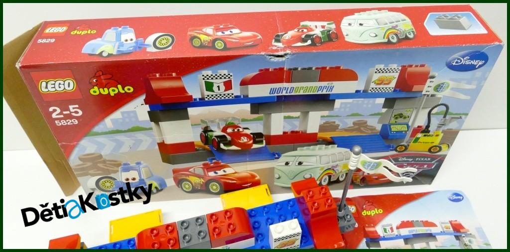 Lego® Duplo® 5829 - Cars Zastávka v Depu s Krabicí