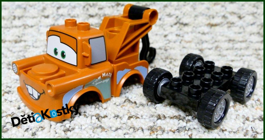 Lego® Duplo® Cars - Burák (Hnědý Hák-Nový Typ) Obyčejná Kola
