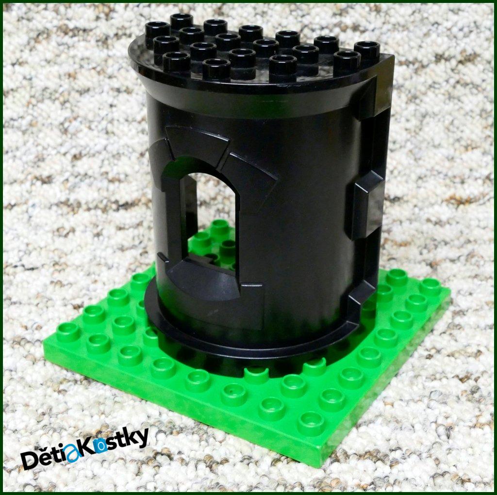 Lego® Duplo® Věž Hradu Půlkulatá - Černá