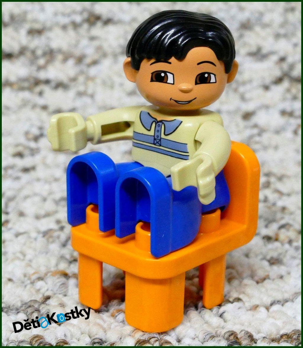 Lego® Duplo® Židlička Oranžová (Zaoblené Opěradlo)