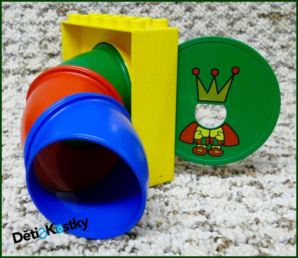 Lego® Duplo® Vstup / Výstup z Dráhy (Žlutá/Král)
