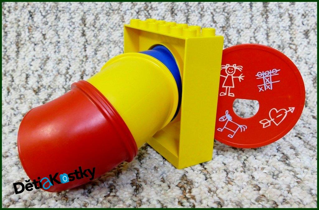 Lego® Duplo® Vstup / Výstup z Dráhy (Žlutá/Kresby)