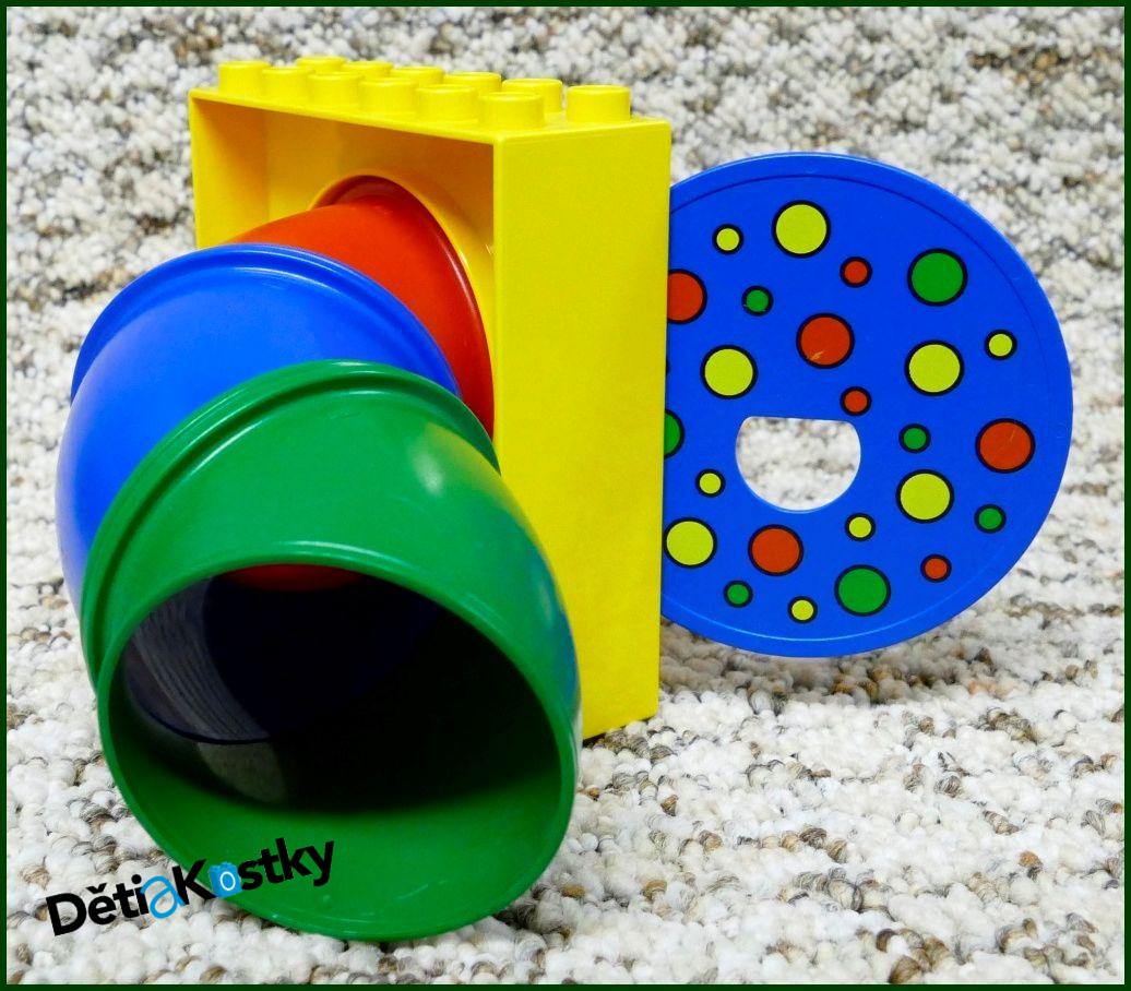 Lego® Duplo® Vstup / Výstup z Dráhy (Žlutá/Kuličky)