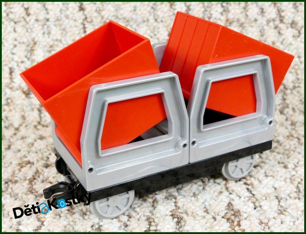 Lego® Duplo® Vagon - Kontejnery Nákladní - Červené