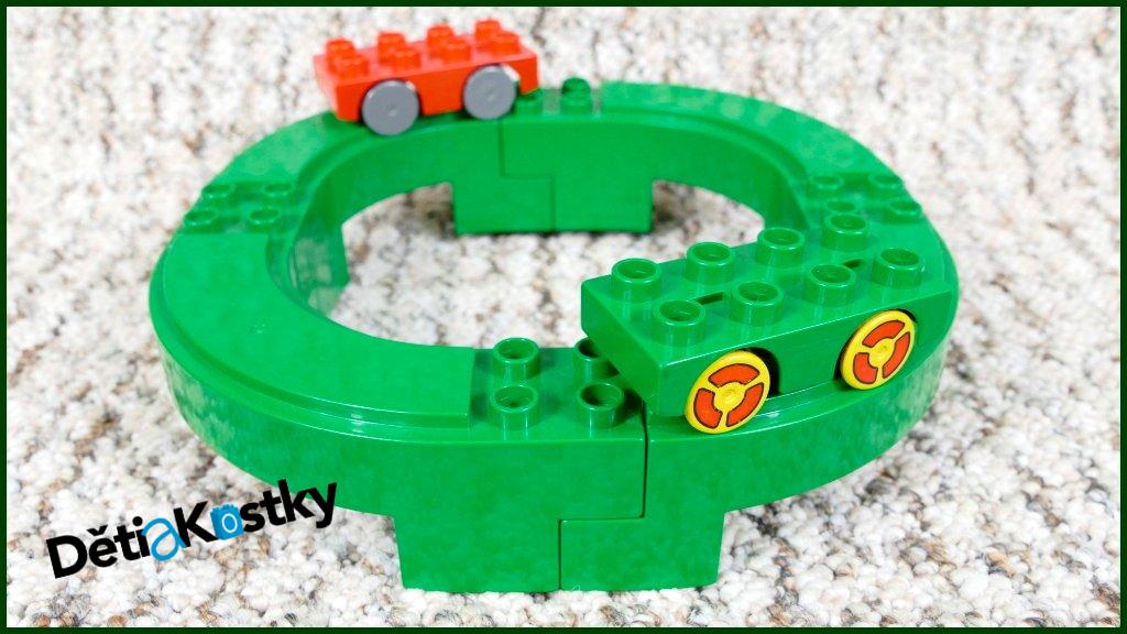 Lego® Duplo® Kostka Zatáčka 90° Zelená