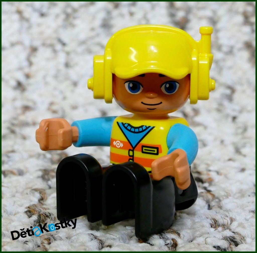 Lego® Duplo® Figurka Pilot Vrtulníku - Žlutá Helma