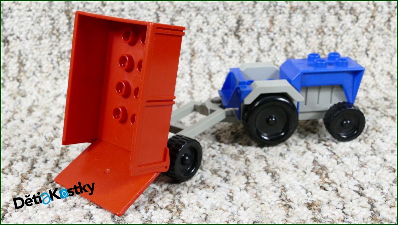 Lego® Duplo® Traktor Malý Modrý s Výklopnou Vlečkou