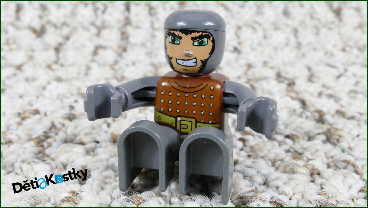 Lego® Duplo® Rytíř Hnědo/Šedý - Starší Typ