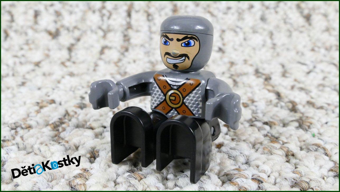 Lego® Duplo® Rytíř Černo/Šedý - Starší Typ