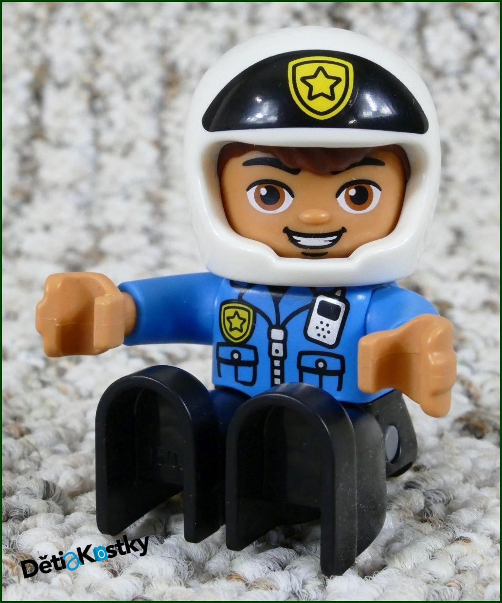 Lego® Duplo® Figurka Policista Motorkář s Helmou