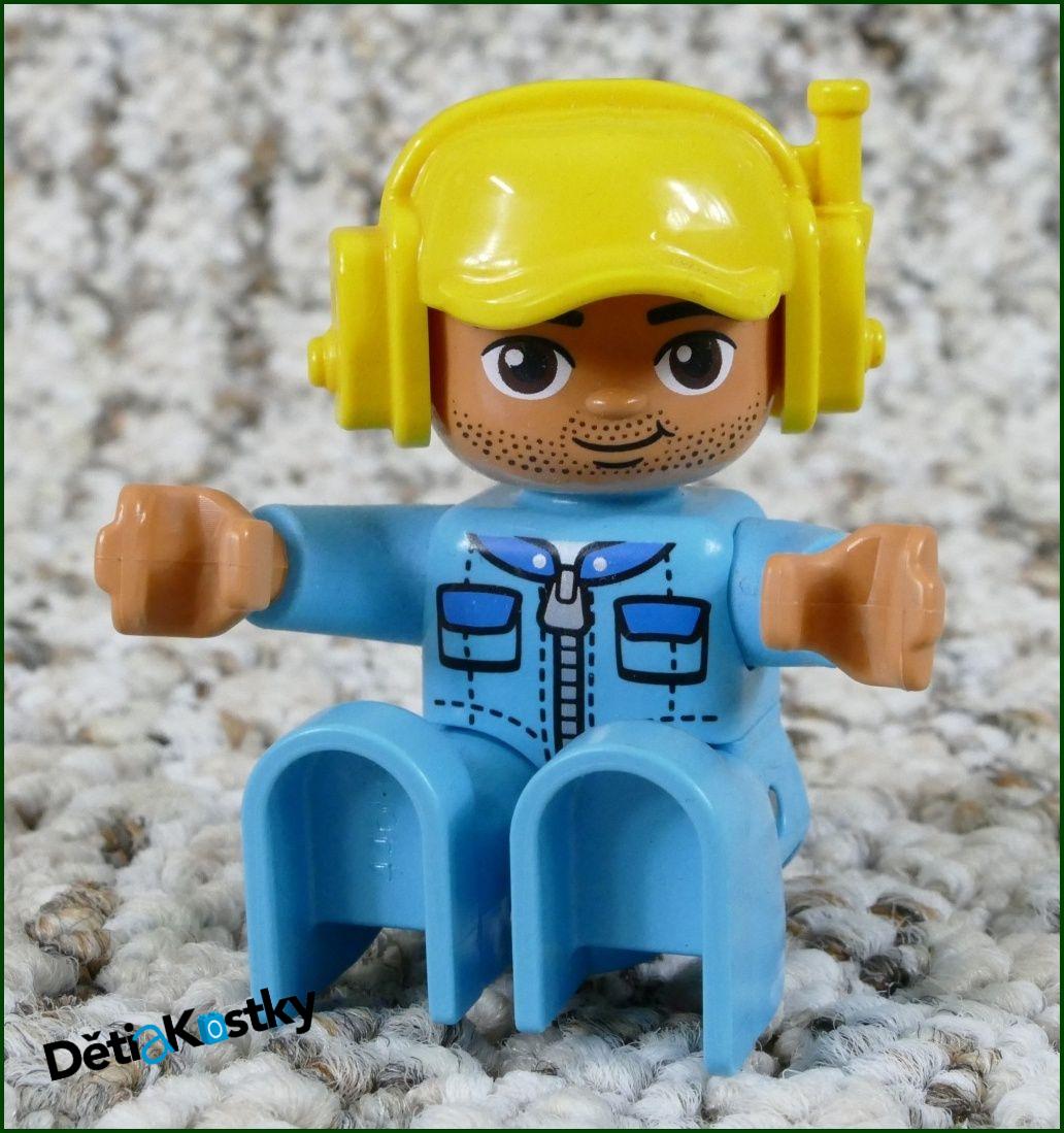 Lego® Duplo® Figurka Pilot Tyrkysový Overal