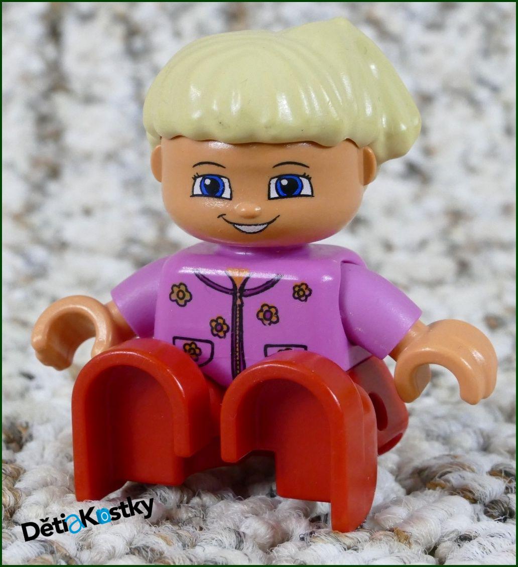 Lego® Duplo® Figurka Dítě v Růžovém - Světlé Vlasy