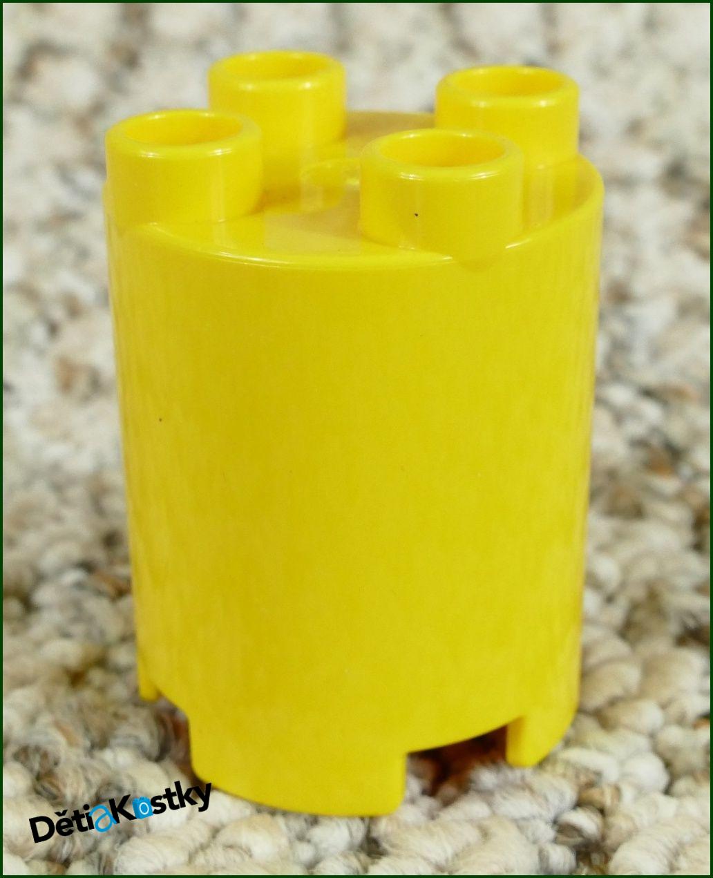 Lego® Duplo® Kostka Váleček (Sloup) Žlutý