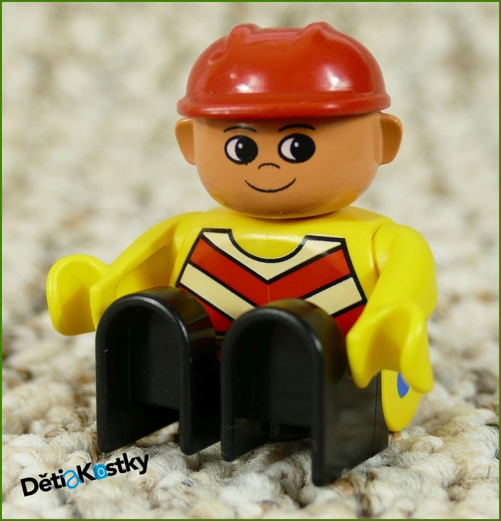 Lego® Duplo® Figurka Dělník Starší Typ - Červená Přilba