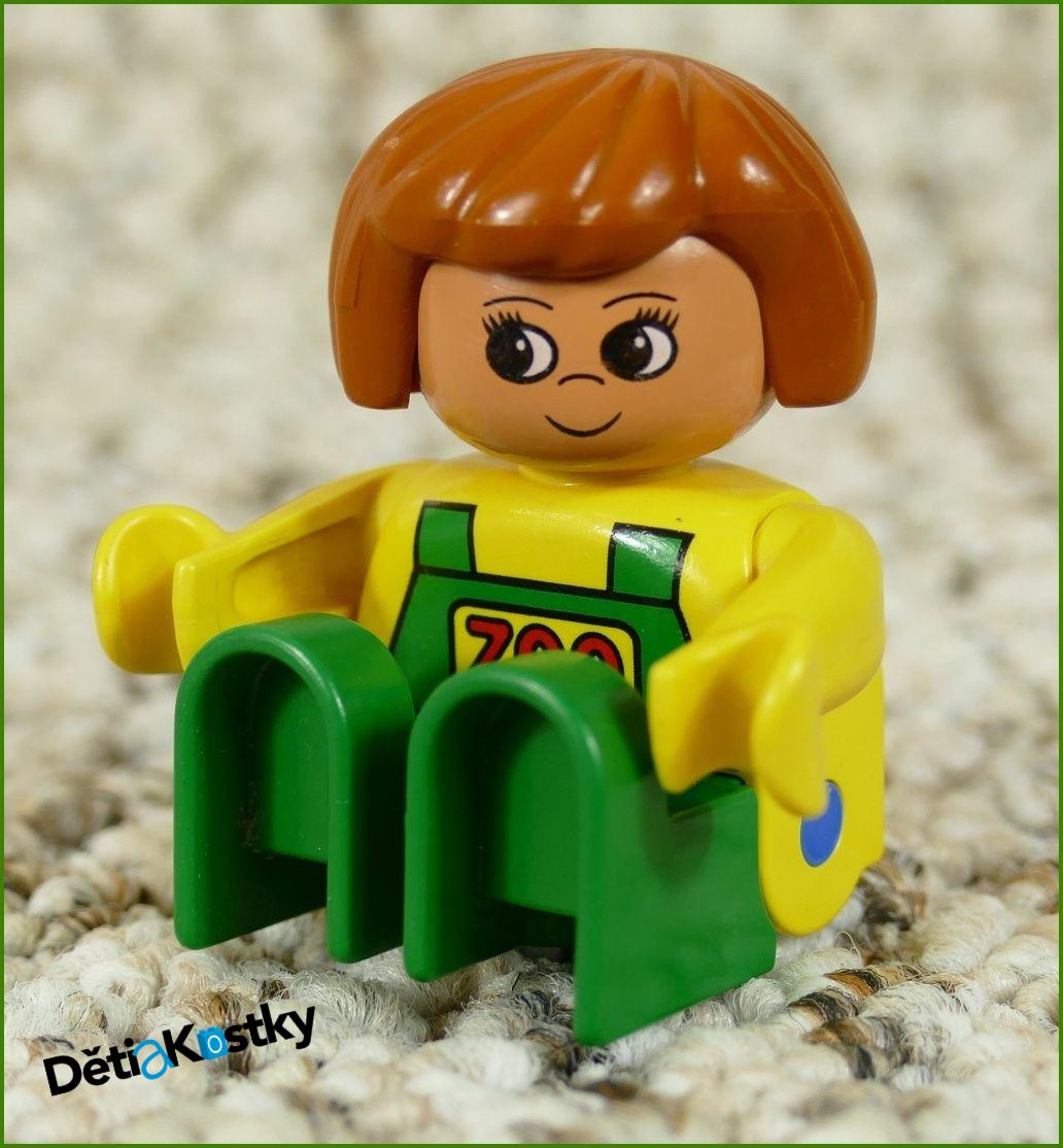 Lego® Duplo® Figurka Zoo Ošetrovatelka Zelená/Žlutá Starší Typ