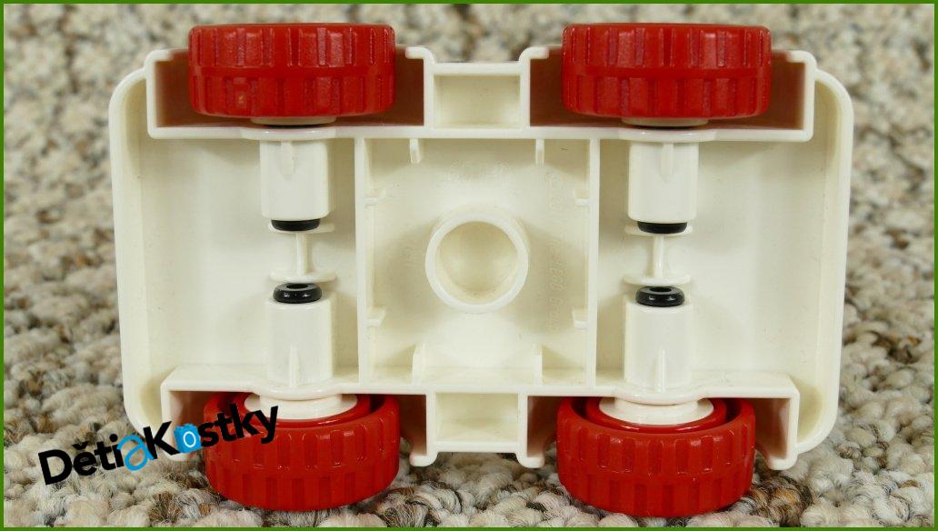 Lego® Duplo® Podvozek Autíčka 4x6 Bílý - Červená Kola
