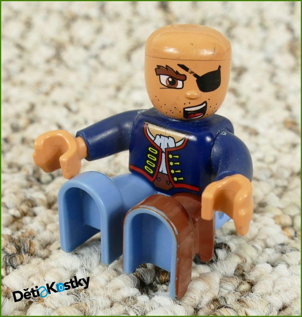 Lego® Duplo® Postavička Pirát Kapitán s Dřevěnou Nohou