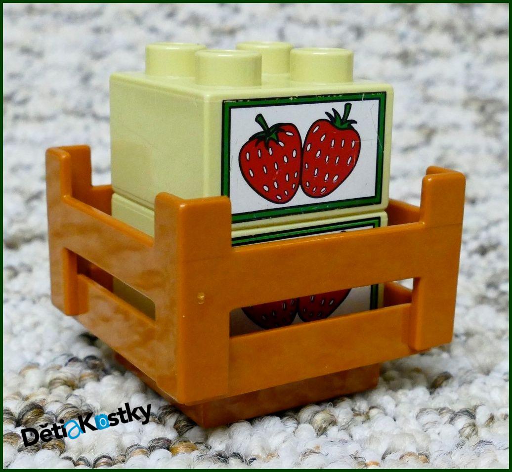 Lego® Duplo® Kostka Béžová 2x2 Jahody