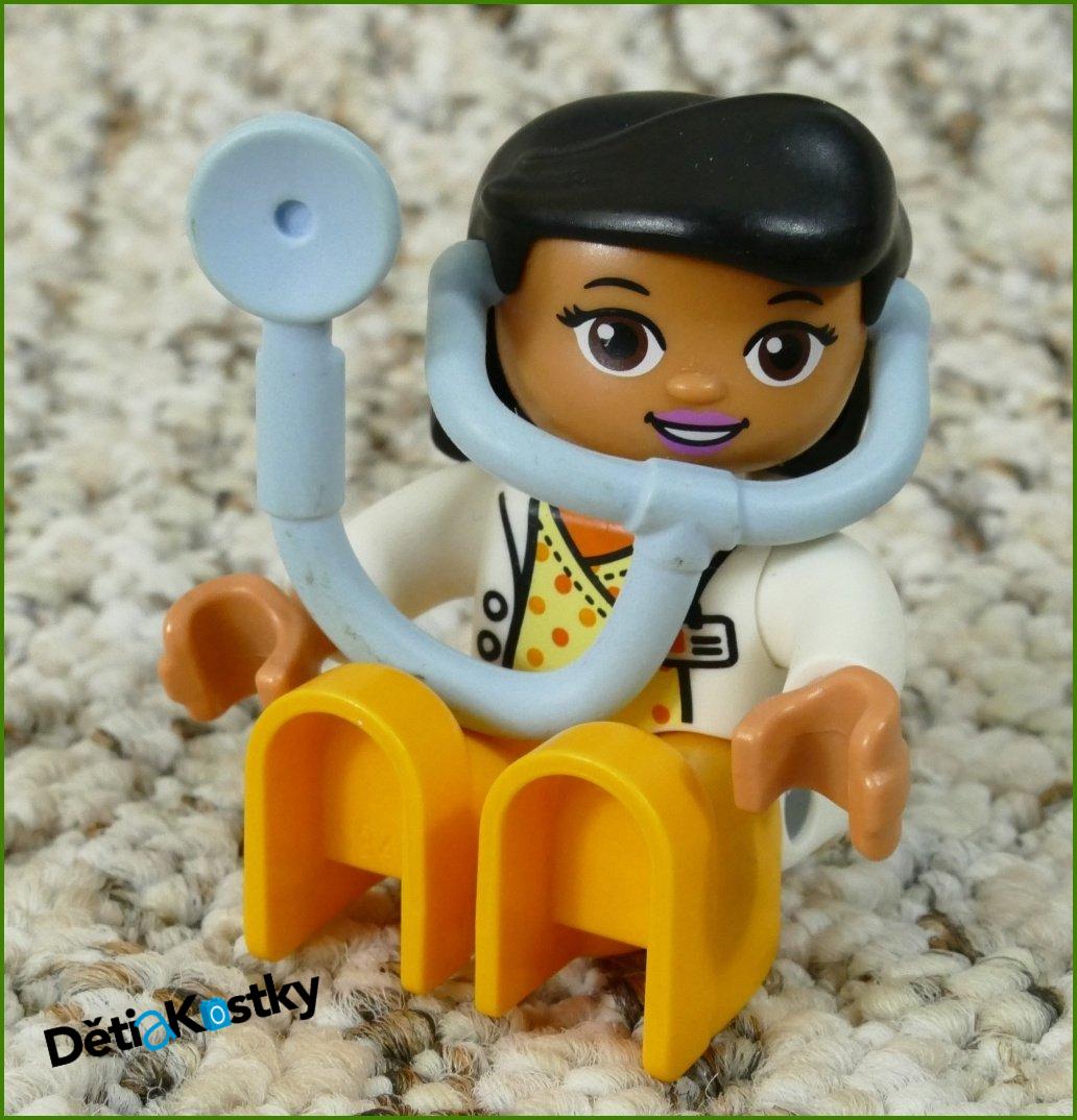 Lego® Duplo® Figurka Doktorka s Modrým Stetoskopem