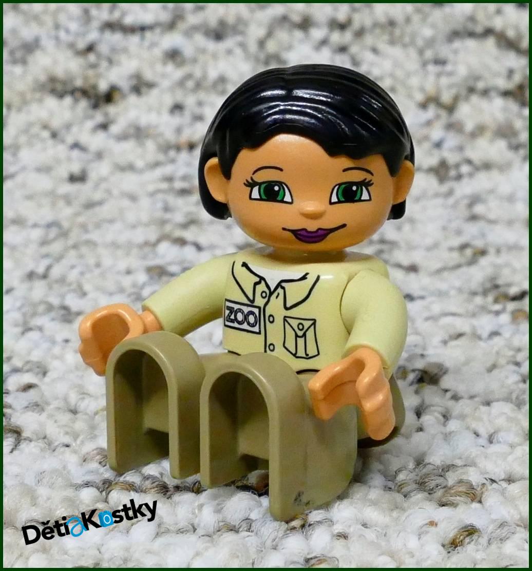 Lego® Duplo® Figurka Zoo Ošetřovatelka - Černé Vlasy