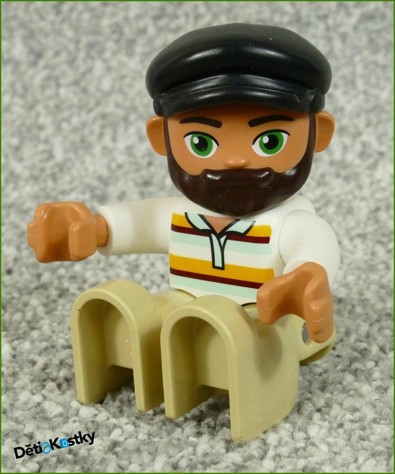 Lego® Duplo® Figurka Pána s Čepicí a Vousy