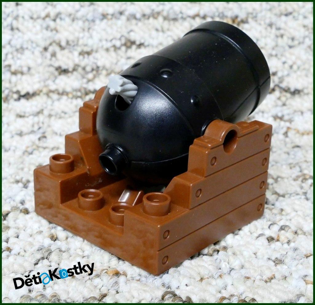 Lego® Duplo® Lodní Dělo Vystřelovací Černé/Hnědá Základna