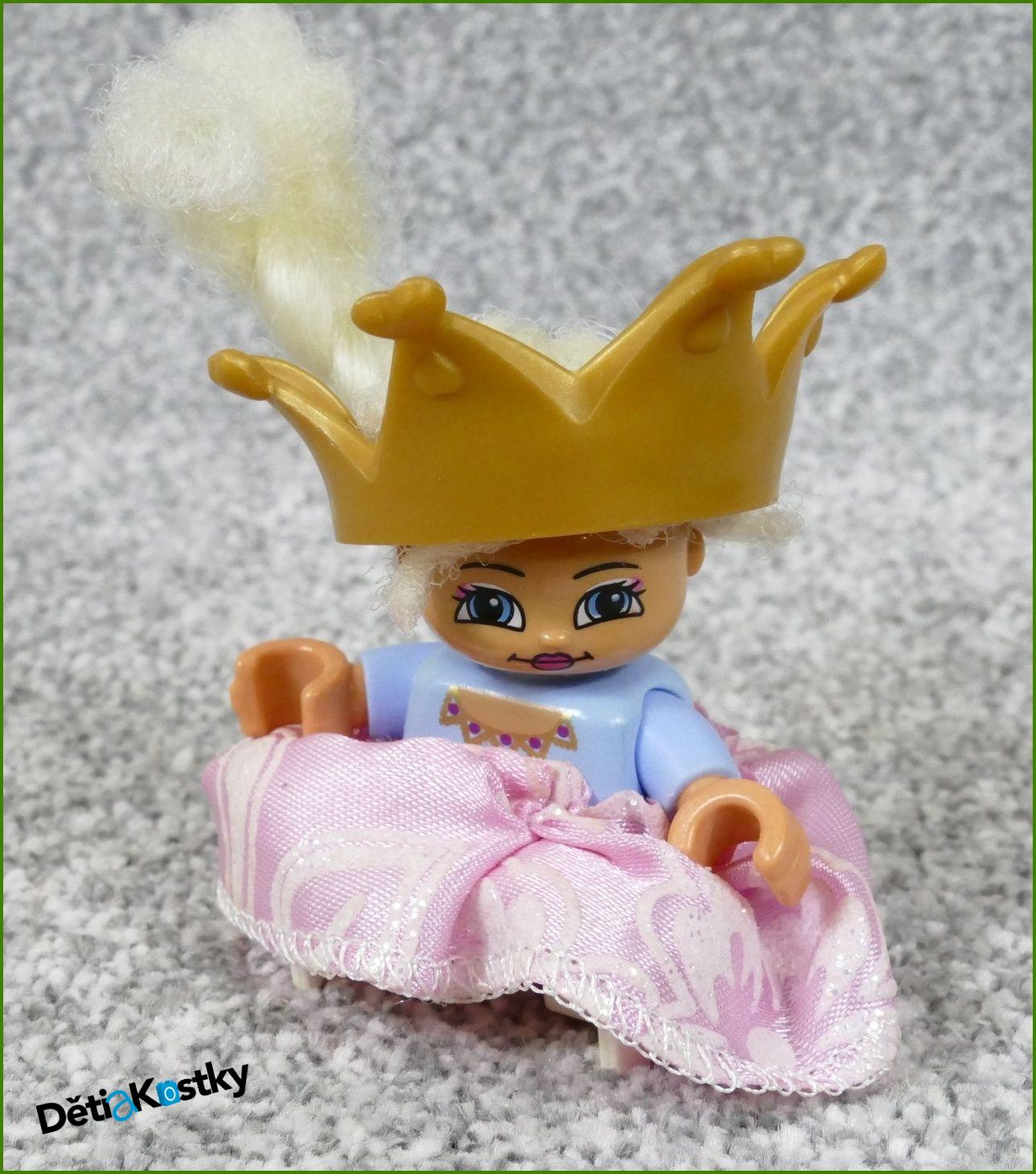 Lego® Duplo® Figurka Princezna s Vlasy, Korunou a šaty