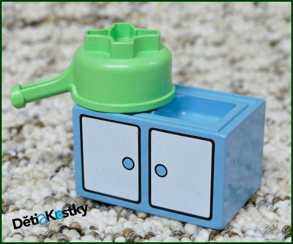 Lego® Duplo® Kuchyňská Linka s Dřezem Světle Modrá