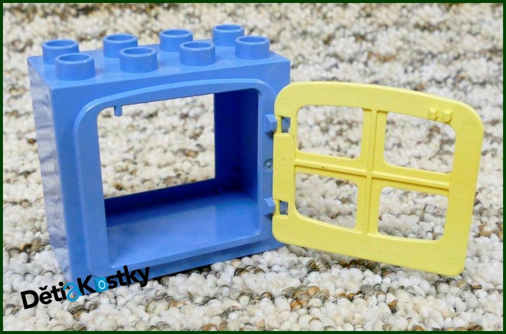 Lego® Duplo® Kostka s Oknem Světle Modrá - Béžová Okenice