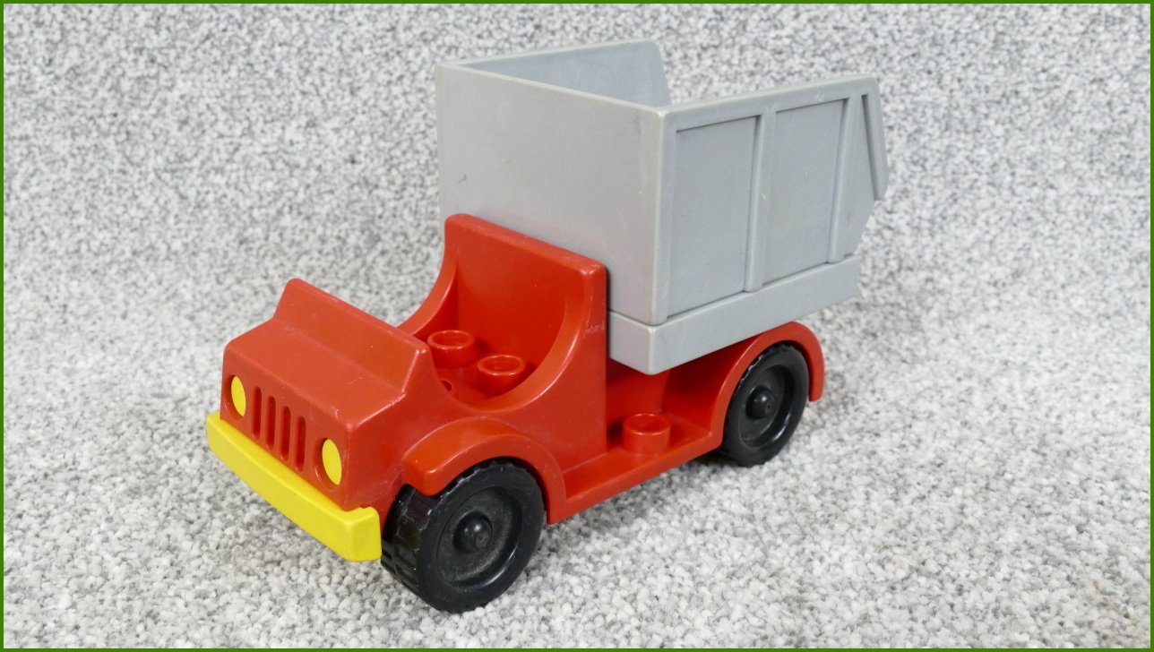 Lego® Duplo® Korba pro Nákladní a Jiná Auta (Šedý-Šedá Základna)