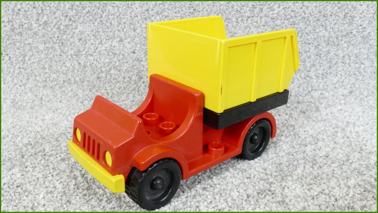 Lego® Duplo® Korba pro Nákladní a Jiná Auta (Žlutý-Černá Základna)