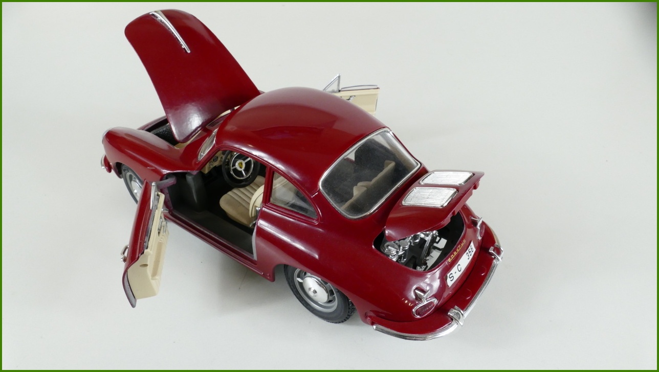 Kovový Model Bburago 1:18 - Porsche 356 B (1961)