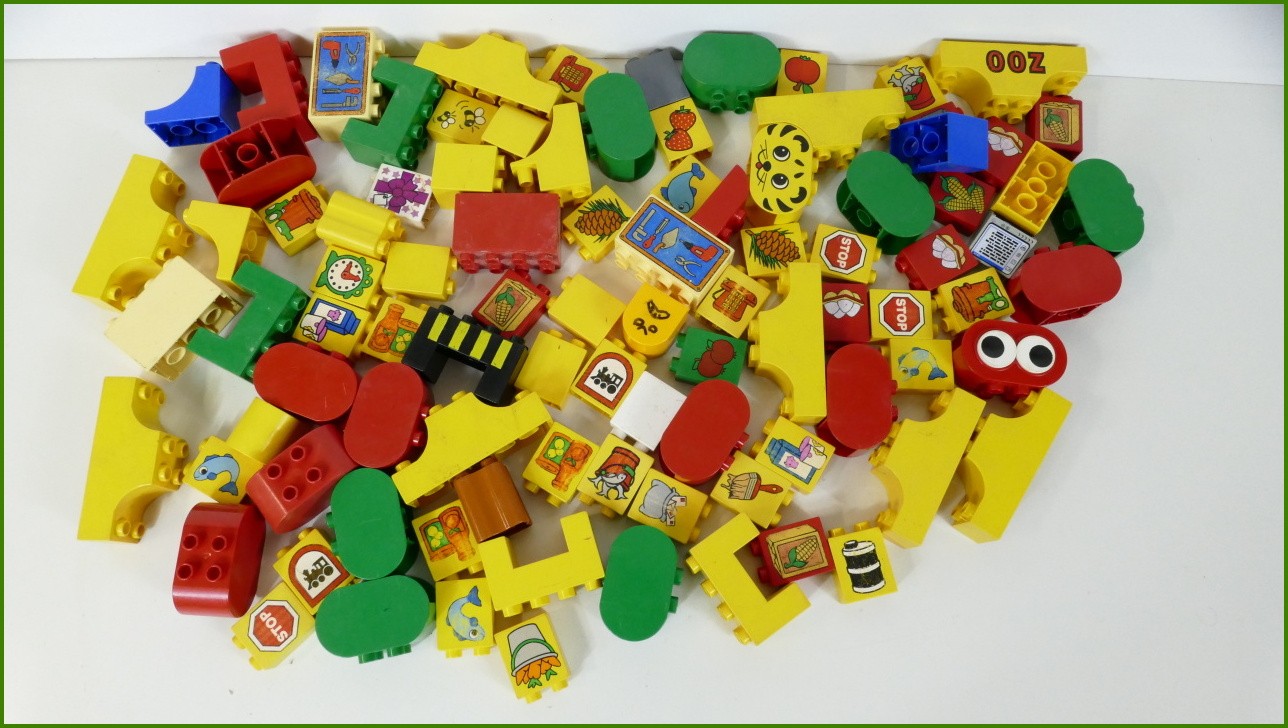 Lego® Duplo® Kostky Tvary 1,2 Kg - Horší Stav