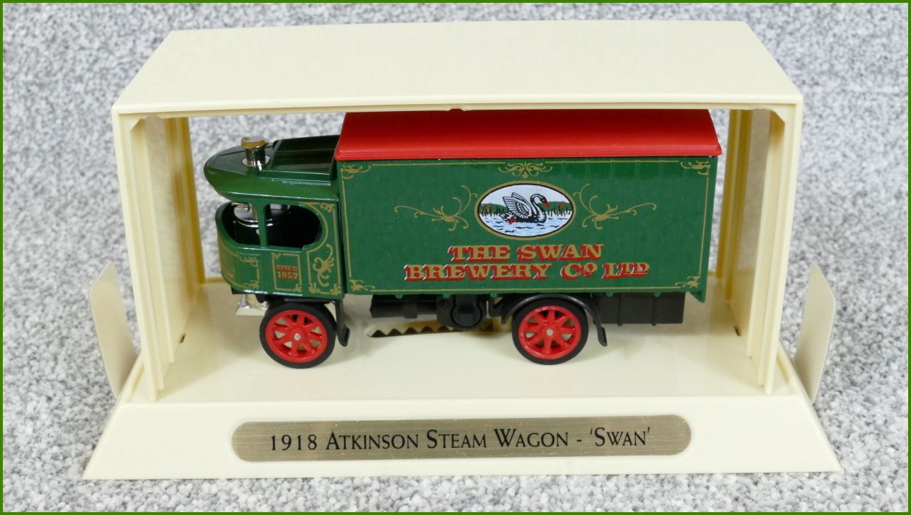 Matchbox Autíčko s Krabičkou YGB03 - 1918 Atkinson Steam Wagon