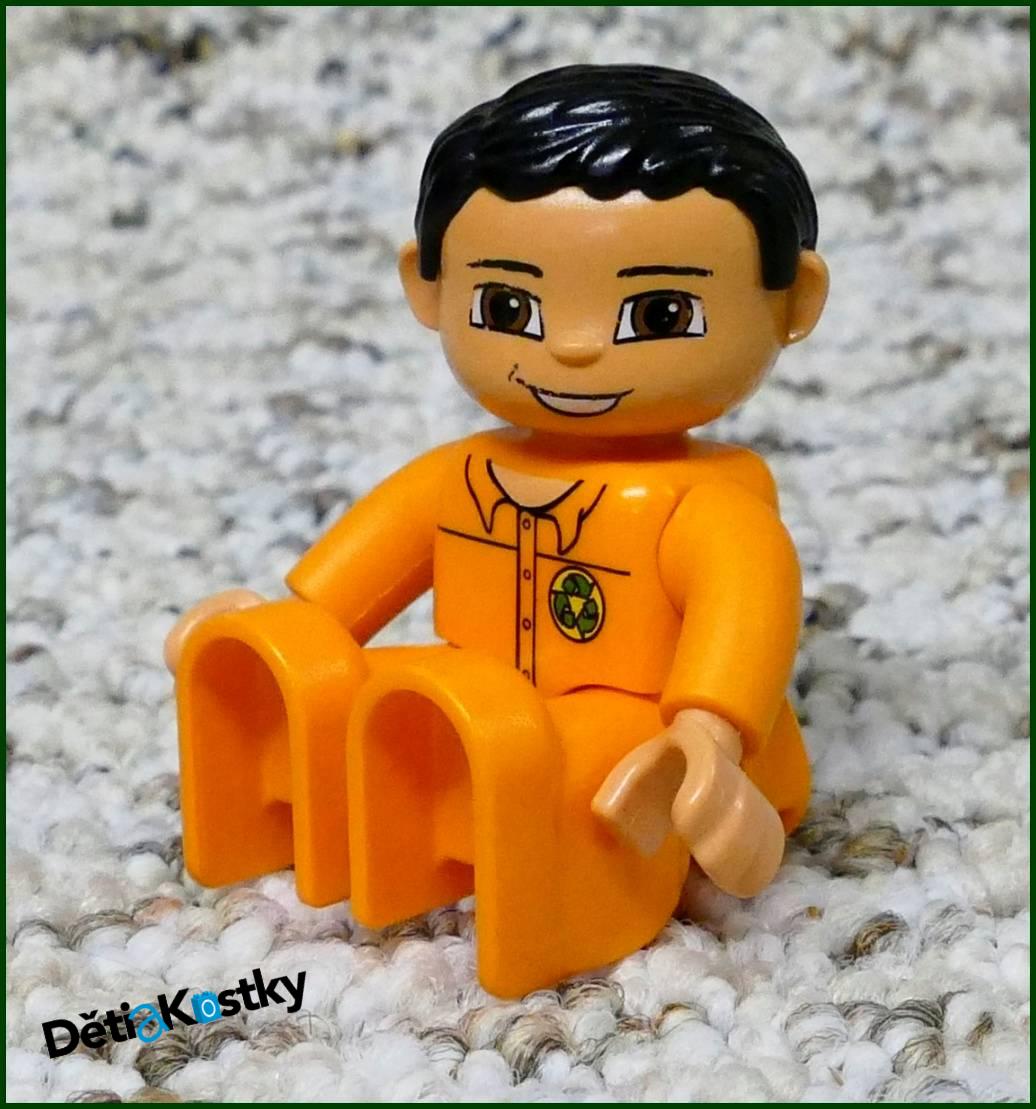 Lego® Duplo® Figurka Popelář Oranžový