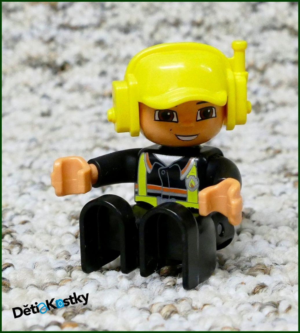 Lego® Duplo® Figurka Pilot Vrtulníku - Žlutá Helma
