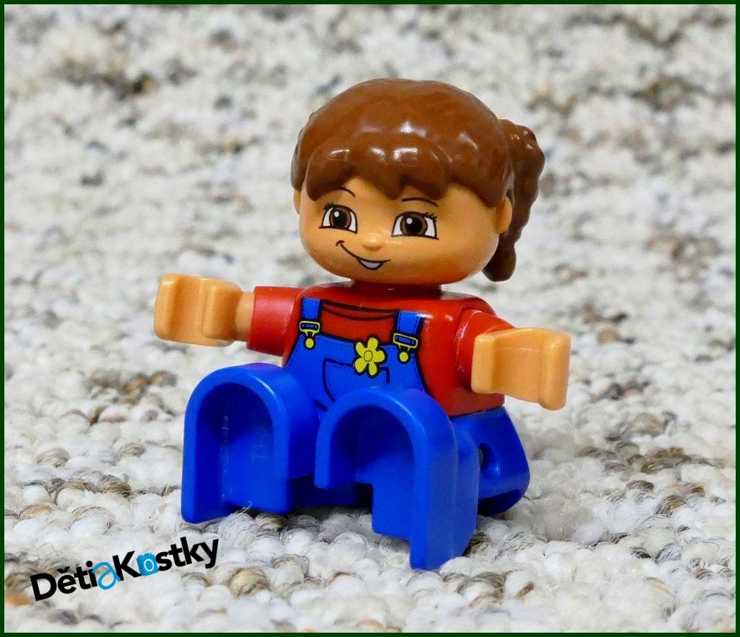 Lego® Duplo® Figurka Holčička - Modré Oblečení s Kytičkou