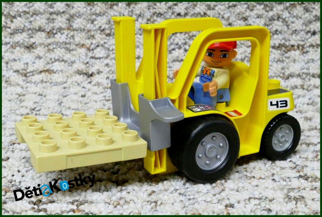 Lego® Duplo® Vysokozdvižný Vozík Žlutý s Paletou