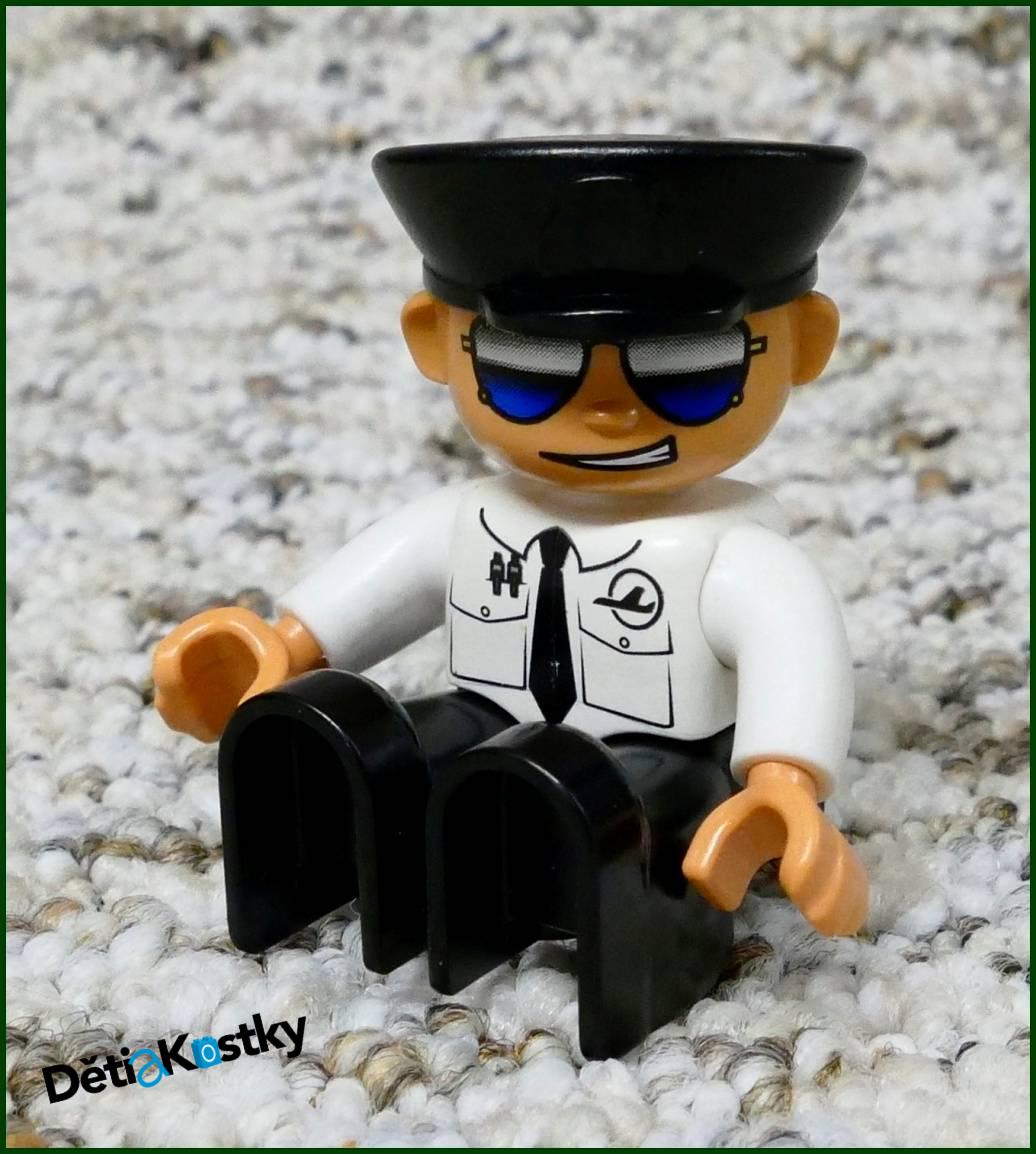 Lego® Duplo® Figurka Pilot Letadla s Brýlemi