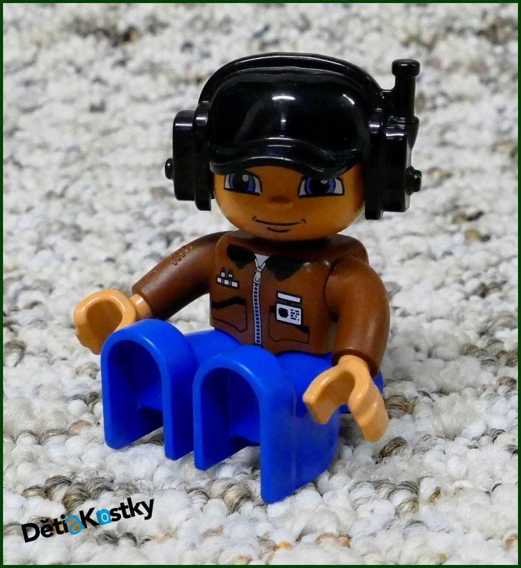 Lego® Duplo® Figurka Pilot Vrtulníku - Modro/Hnědý