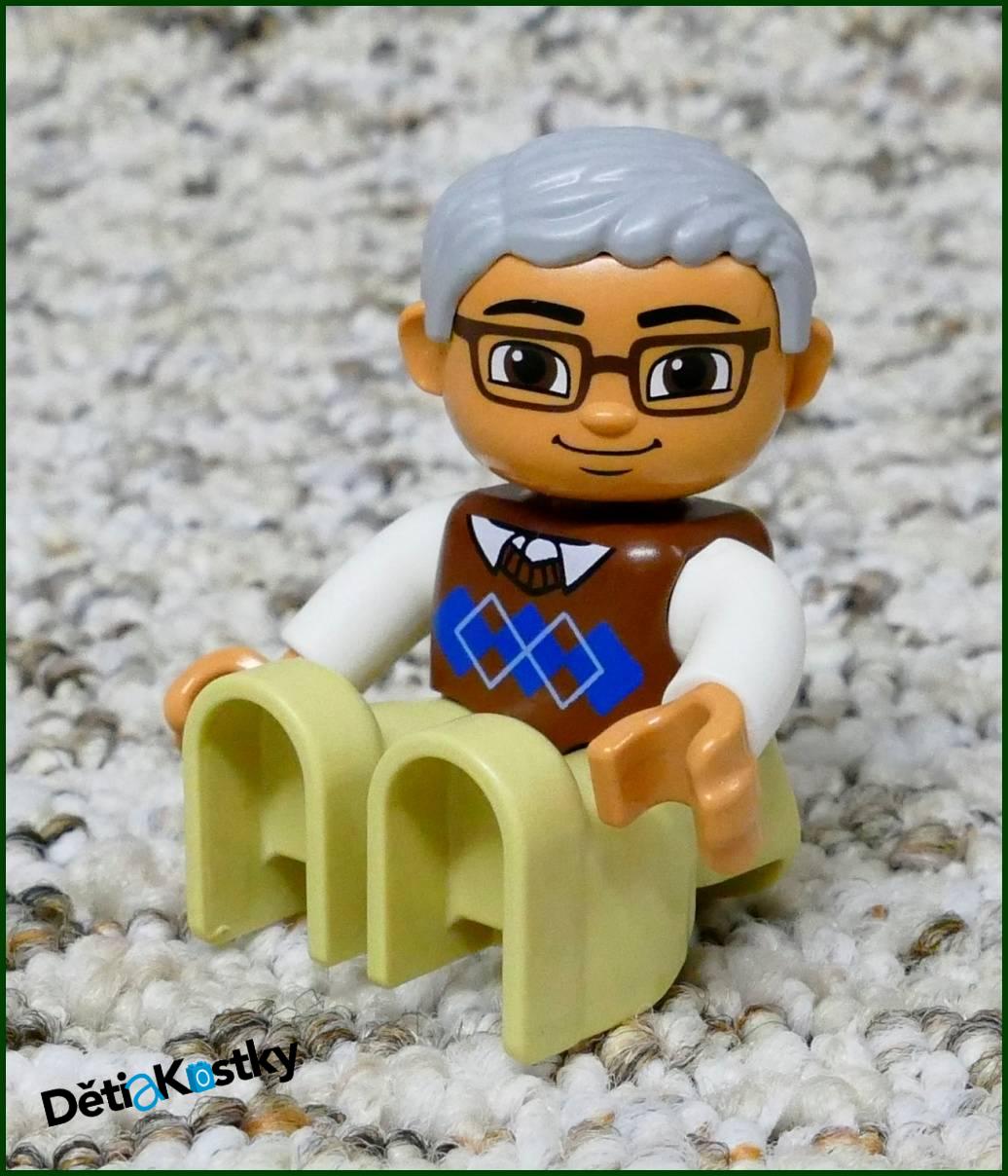 Lego® Duplo® Figurka Dědeček - Hnědý Svetr