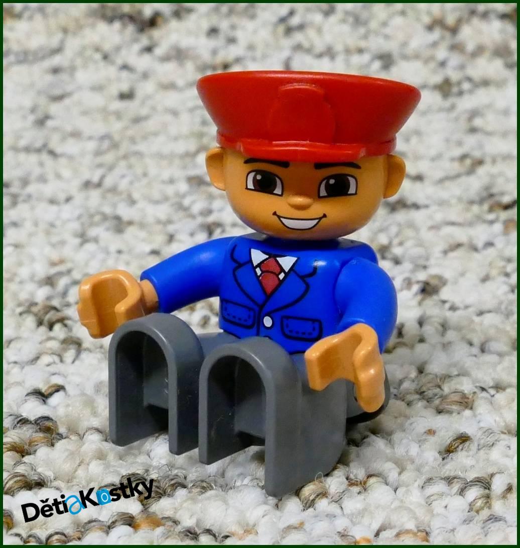 Lego® Duplo® Figurka Výpravčí - Šedé Kalhoty
