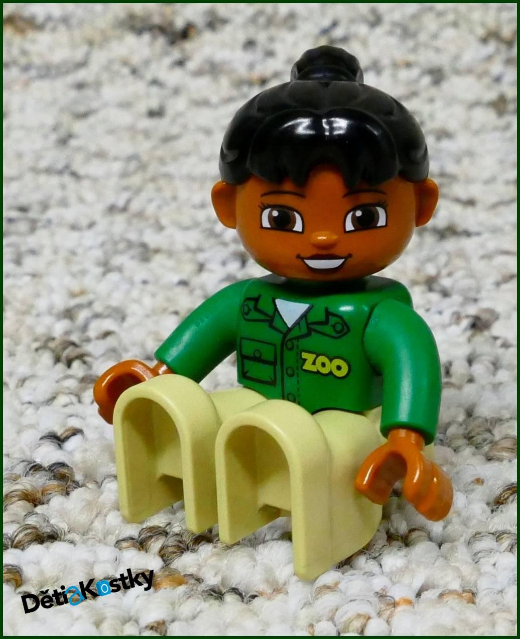 Lego® Duplo® Figurka Zoo Ošetřovatelka Černoška