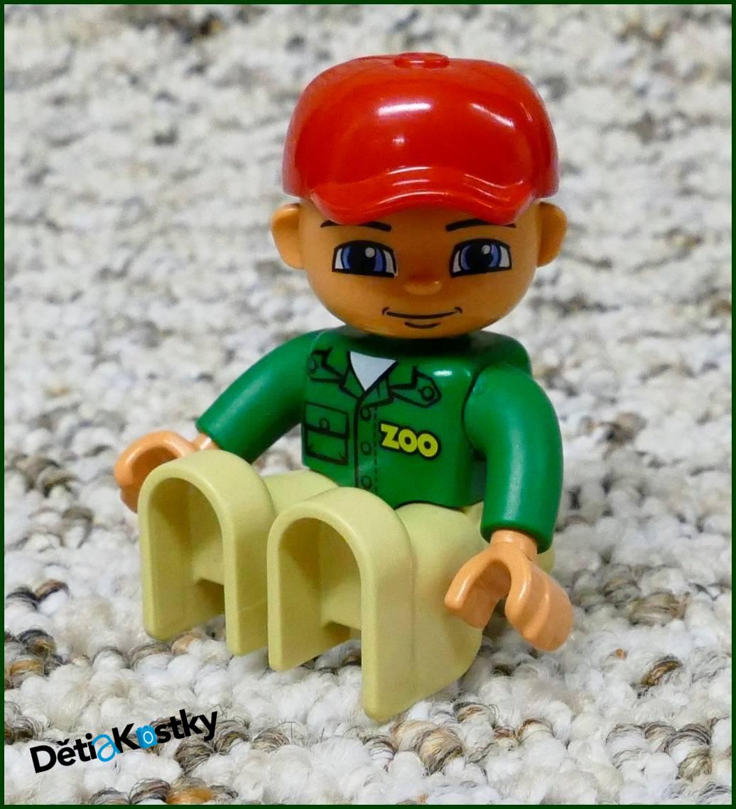 Lego® Duplo® Figurka Zoo Ošetřovatel - Červený Kšilt