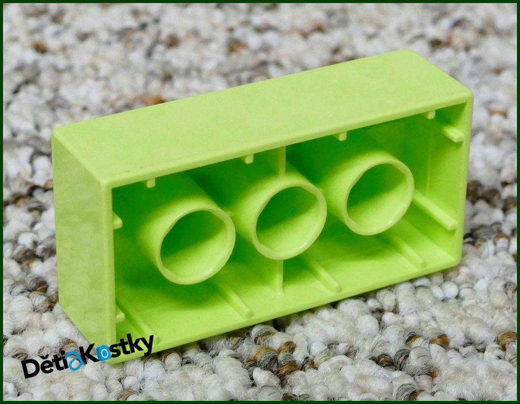 Lego® Duplo® Kostka 2x4 Světlounce Zelená