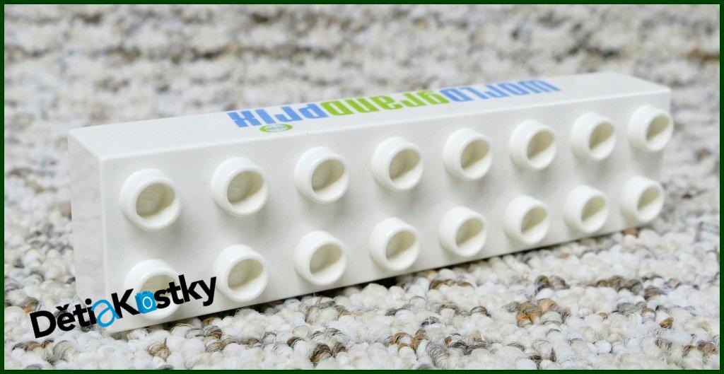 Lego® Duplo® Kostka 2x8 Cars Nápis World Grand Prix