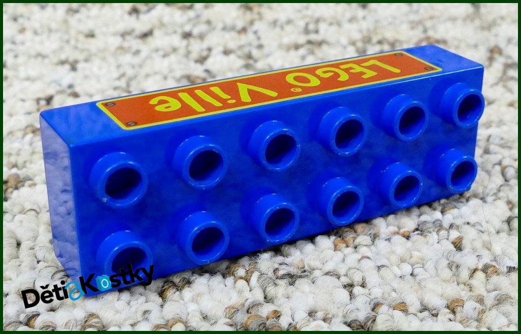 Lego® Duplo® Kostka 2x6 Nápis Lego Ville